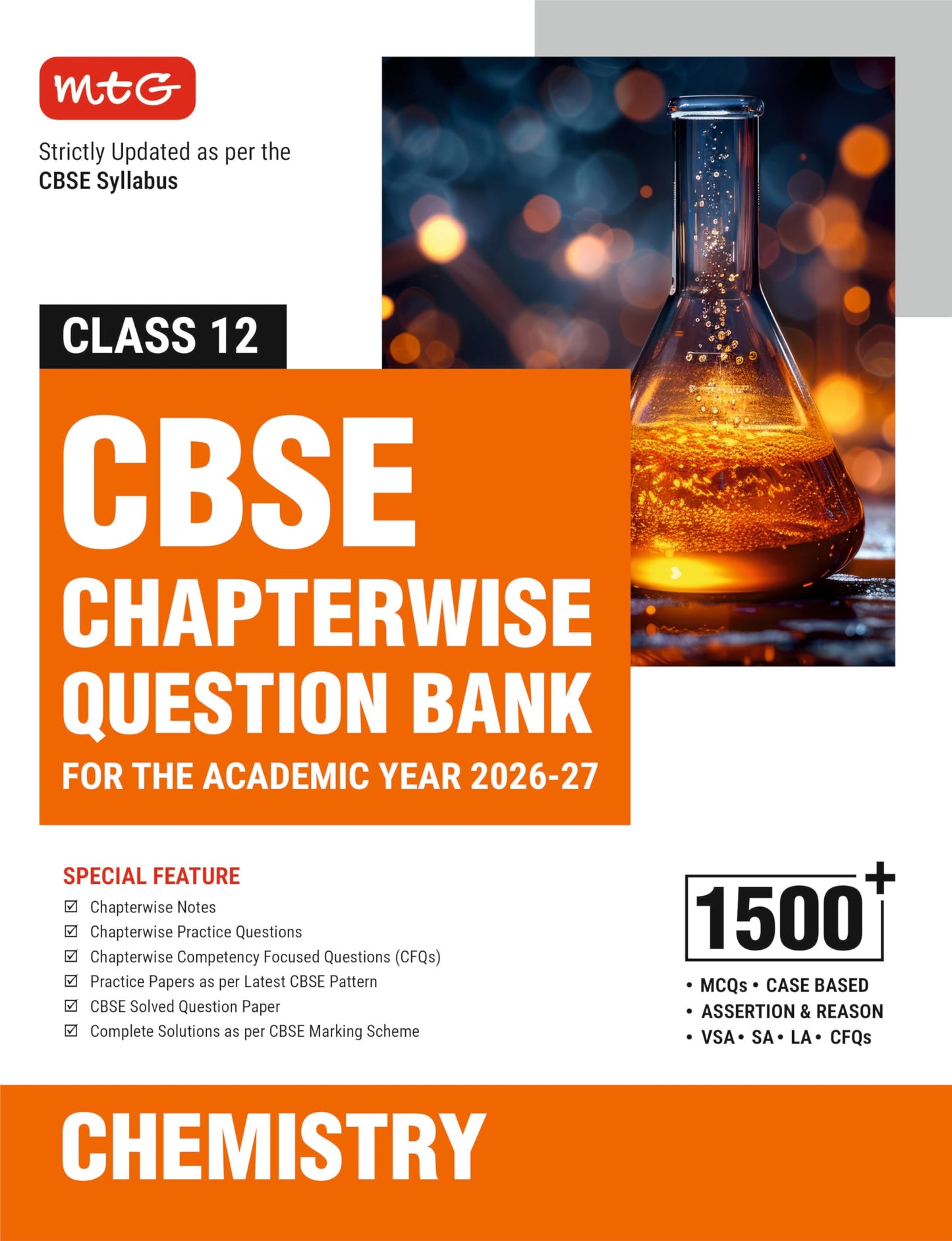MTG CBSE Class 12 Chapterwise Question Bank Chemistry For 2027 Board Exam | Based on Latest CBSE Syllabus with 1500+ Questions