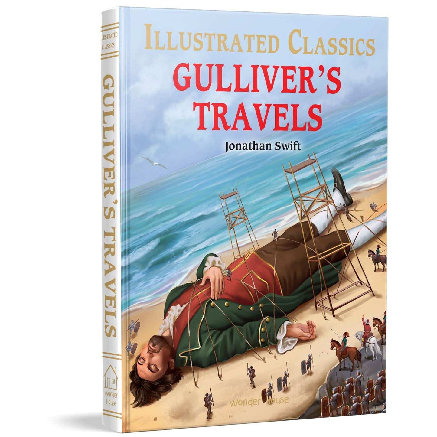 Gulliver Travels : Illustrated Abridged Children Classic English Novel With Review Questions (Hardba