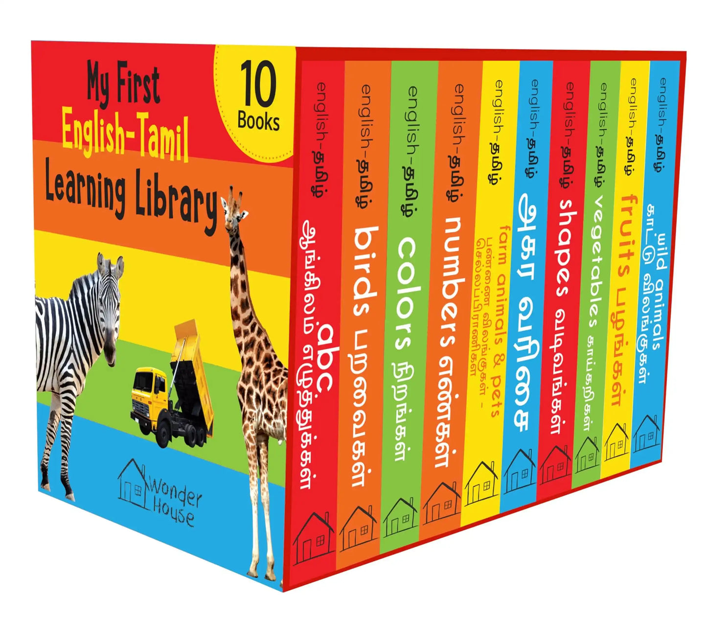 My First English-Tamil Learning Library : Boxset Of 10 English Tamil Board Books
