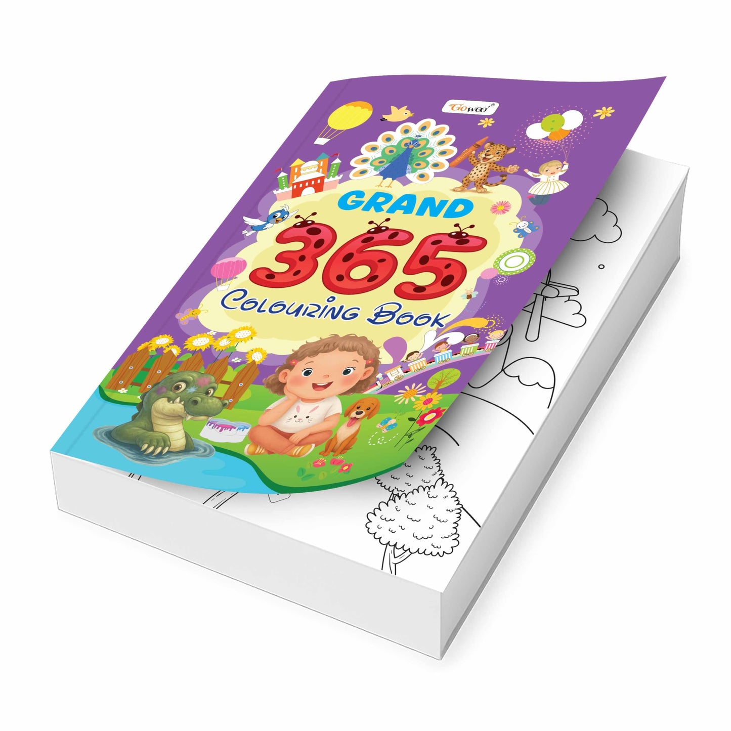 GRAND - 365 Colouring Book :- early learners colouring book, Kids educ