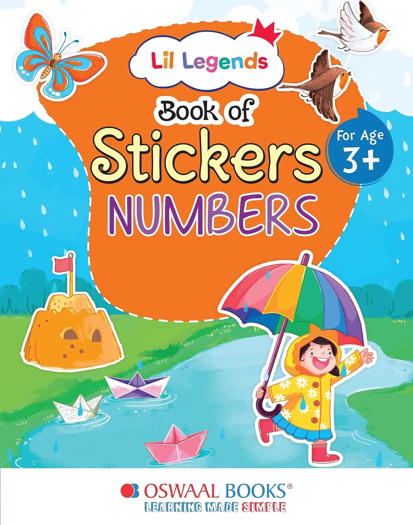 Oba Lil Legends Bk Of Stickers For Kids Age 3+(Learn About Numbers)