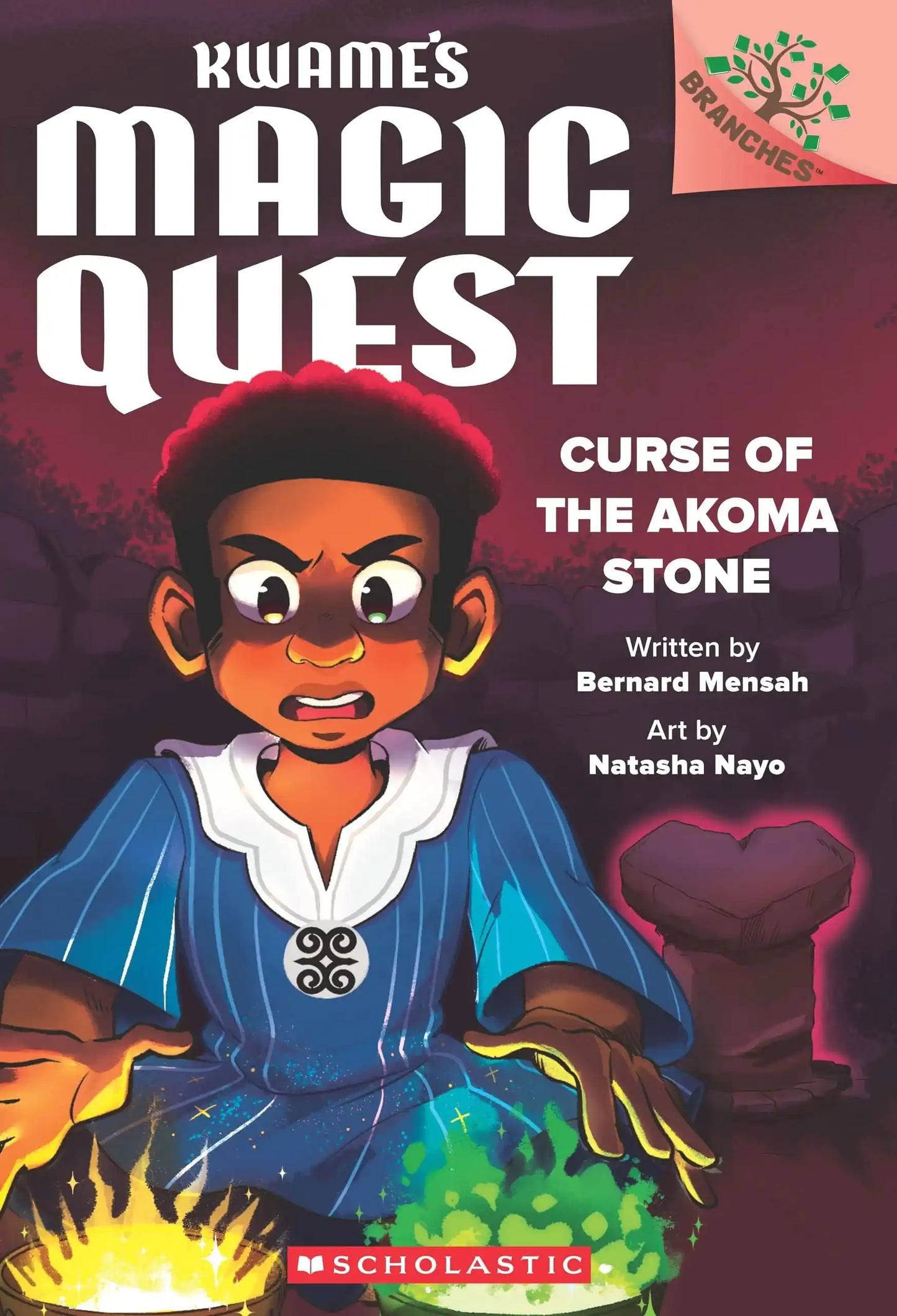 Kwame'S Magic Quest #4: Curse Of The Akoma Stone (A Branches Book)