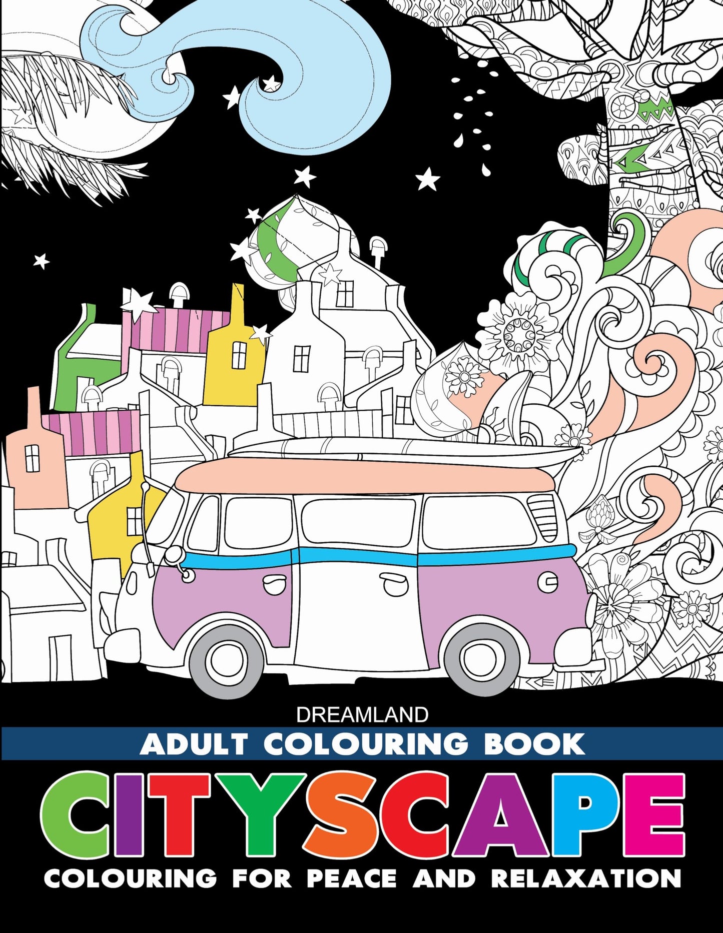Cityscape – Colouring Book for Adults | Adult Coloring Activity Book with 32 Detailed City Designs | High-Quality Paper Suitable for Colouring Pencils, Gel Pens & Sketches