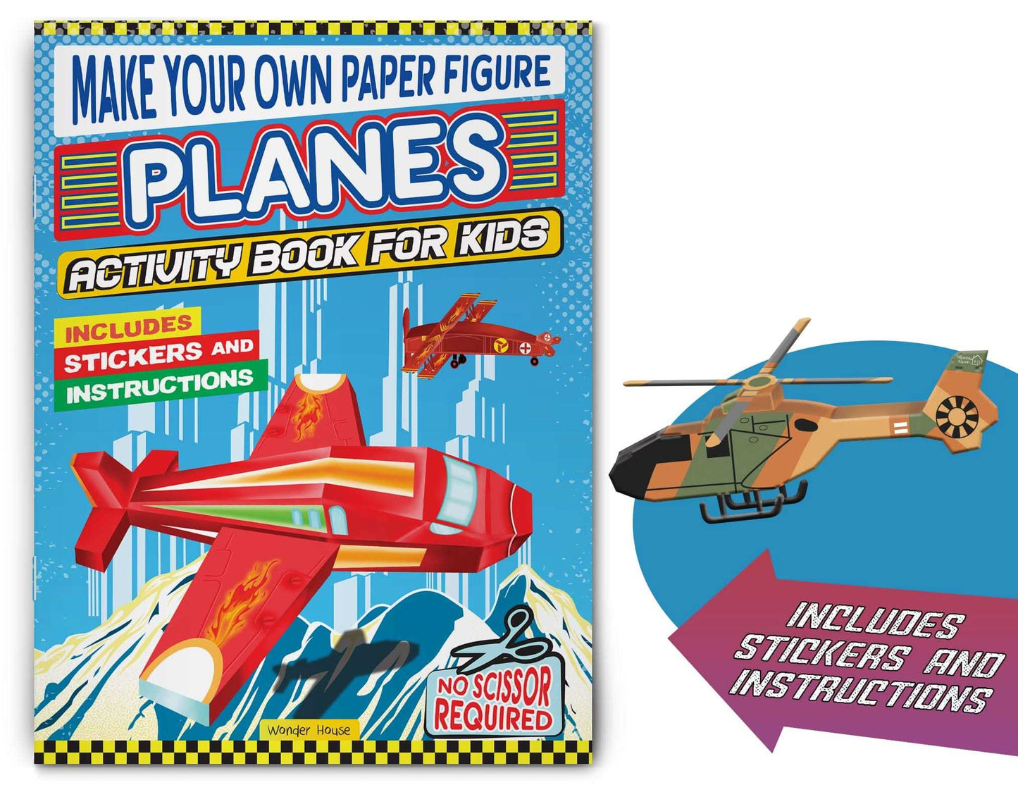 Make Your Own Paper Figure - Planes (Activity Book For Kids)