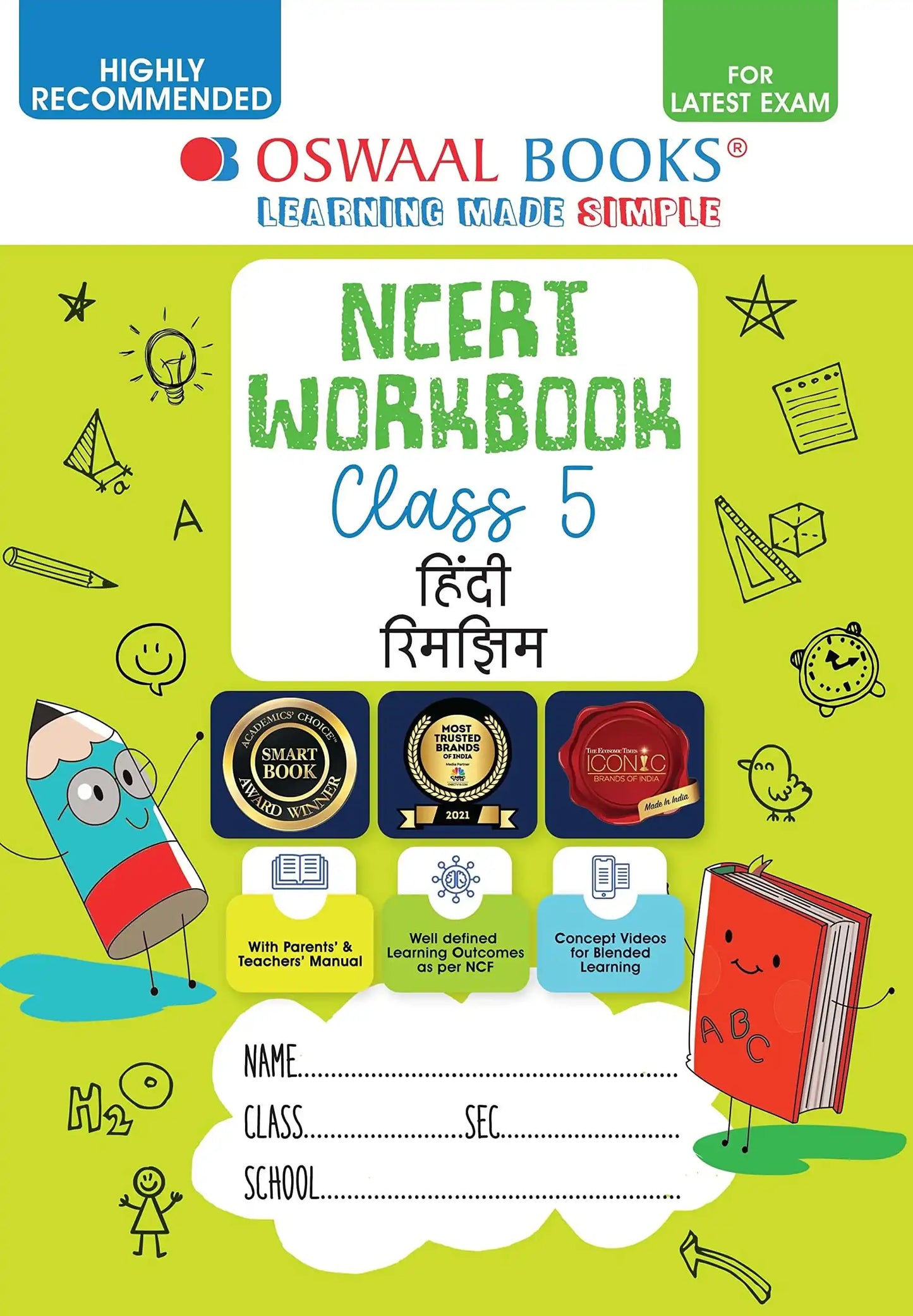 Oba Ncert Hindi W/B 5 (B/W )