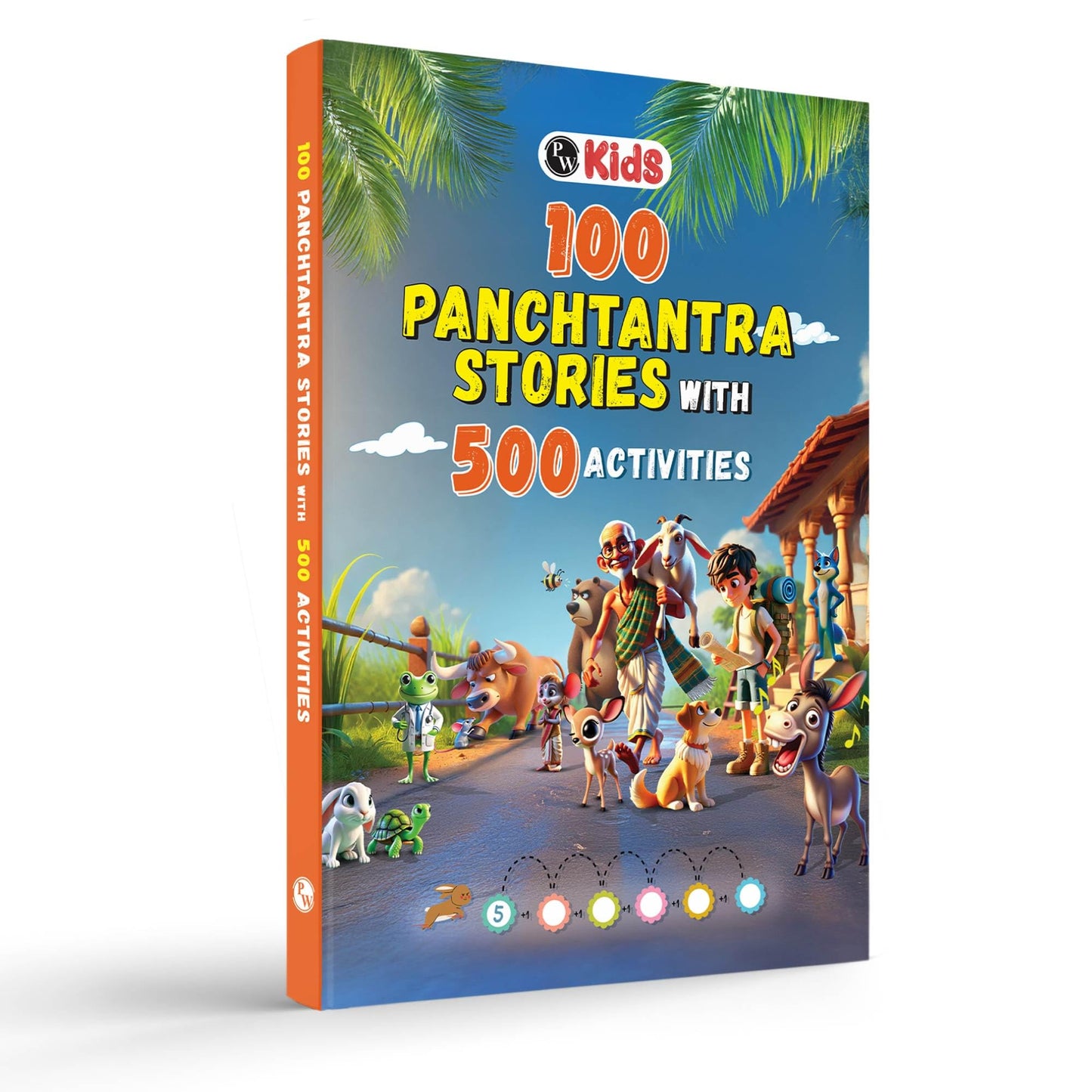 Bedtime Story Book for Kids, 100+ Panchatantra Moral Stories with 500+ Linked Activities, Colourful Illustrated Story Book for Ages 3-10 (100+ Panchtantra Story Book)