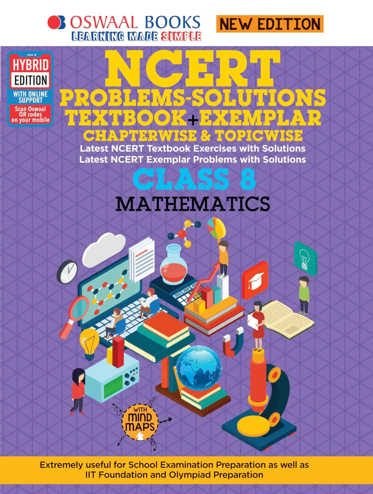 Oba Ncert Solutions Bk Exemplar Math Bk 8 By Oswaal Editorial Board