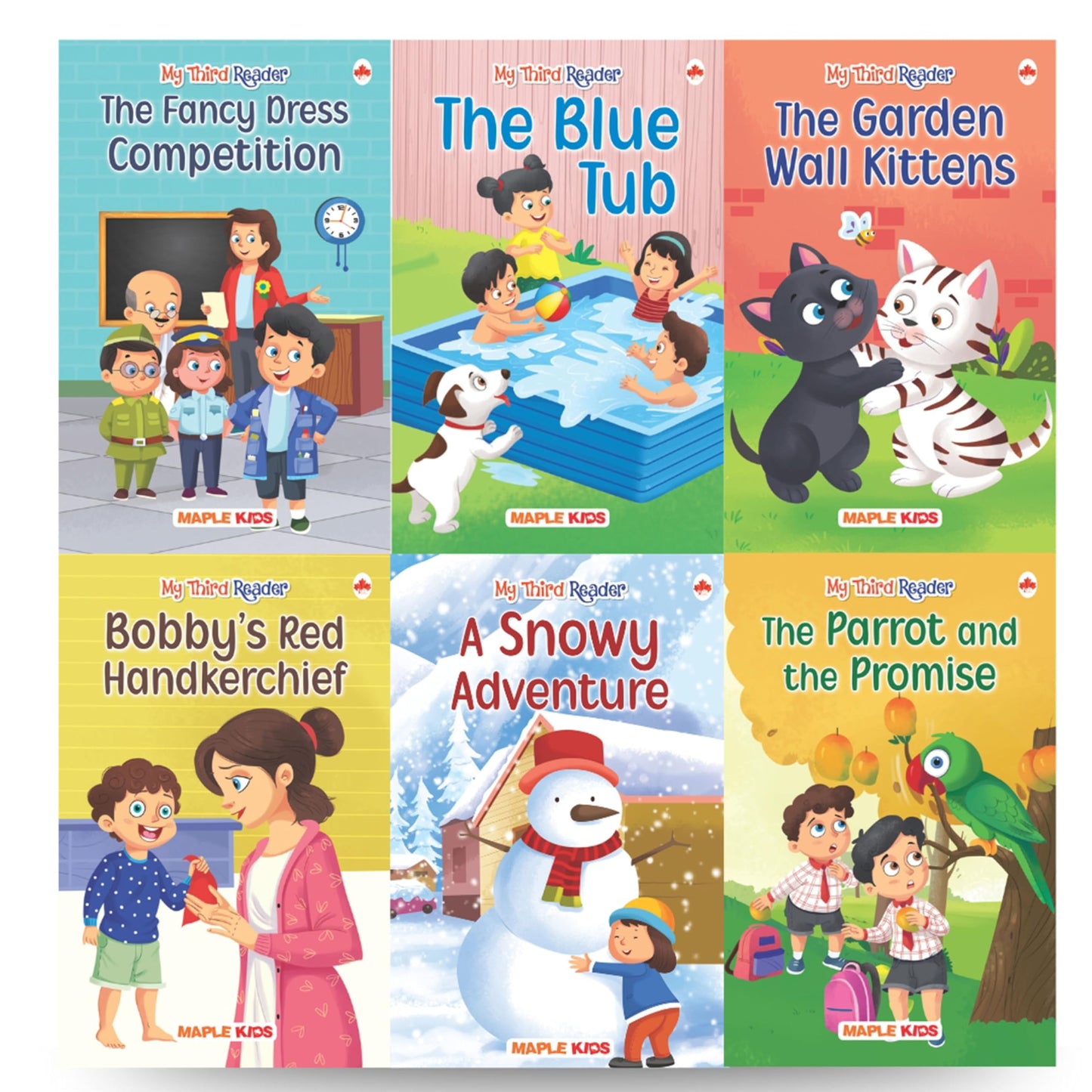 Story Books for Kids - Third Reader (Illustrated) (Set of 6 Books) - Moral Stories - Bedtime Stories - 4 Years to 6 Years Old - Read Aloud to Infants, Toddlers