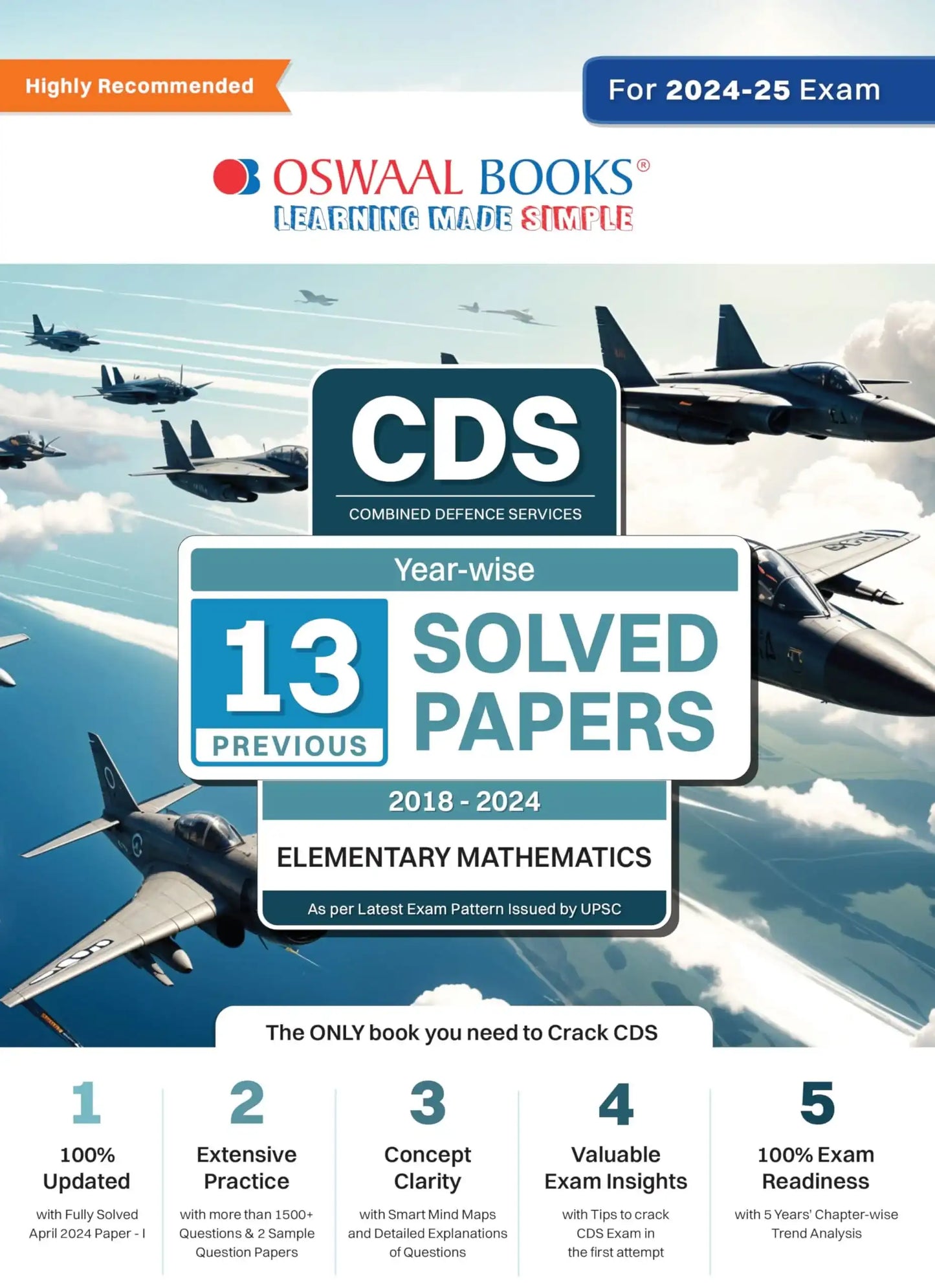 Oba Cds Defence Services 13 Yrs Elementary Maths (2025)