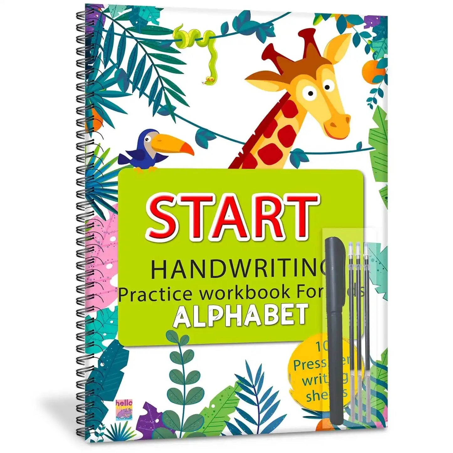 Start Handwriting Practise Workbook Book For Kids - Alphabet
