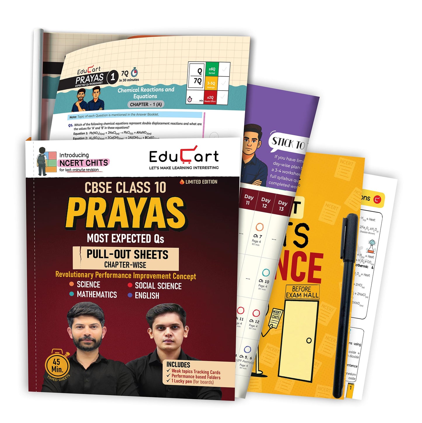 Educart Prayas Cbse Class 10 Chapterwise Most Important Qs (& Pyqs):Ma