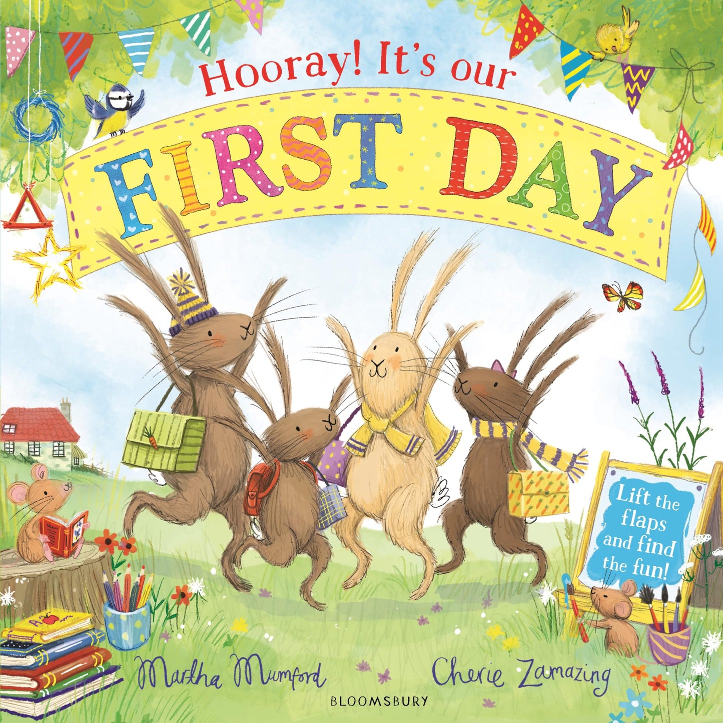 Hooray! It's Our First Day: A Starting School Lift-the-Flap Adventure (The Bunnies of Hoppity Hill)