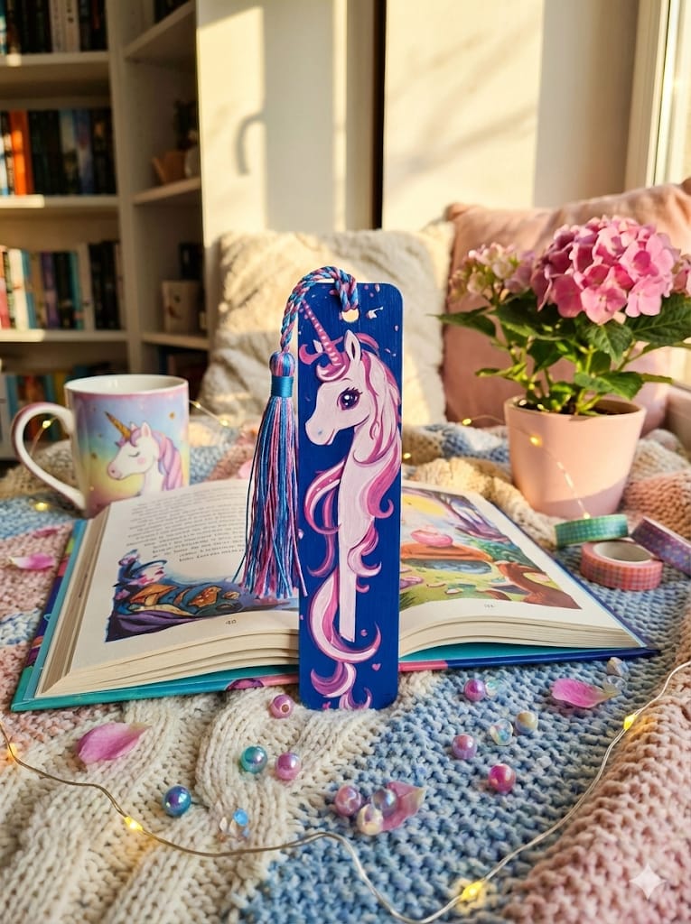 Enchanted Mane — Unicorn 3D Printed Bookmark