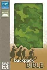 NIV Green Camo Backpack Bible