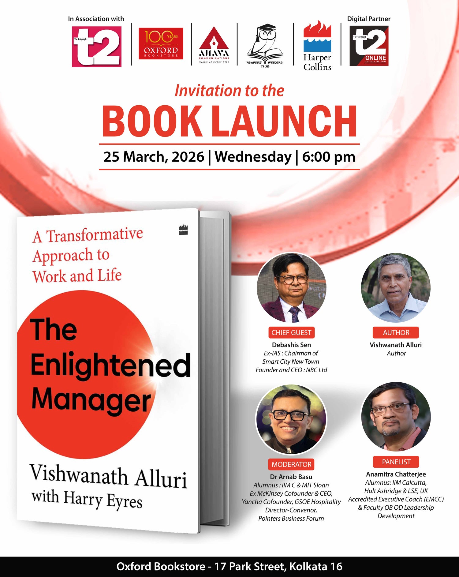 Launch of ‘The Enlightened Manager’ by Vishwanath Alluri.