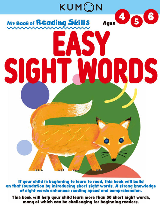 My Bk Of Reading Skills: Easy Sight Words