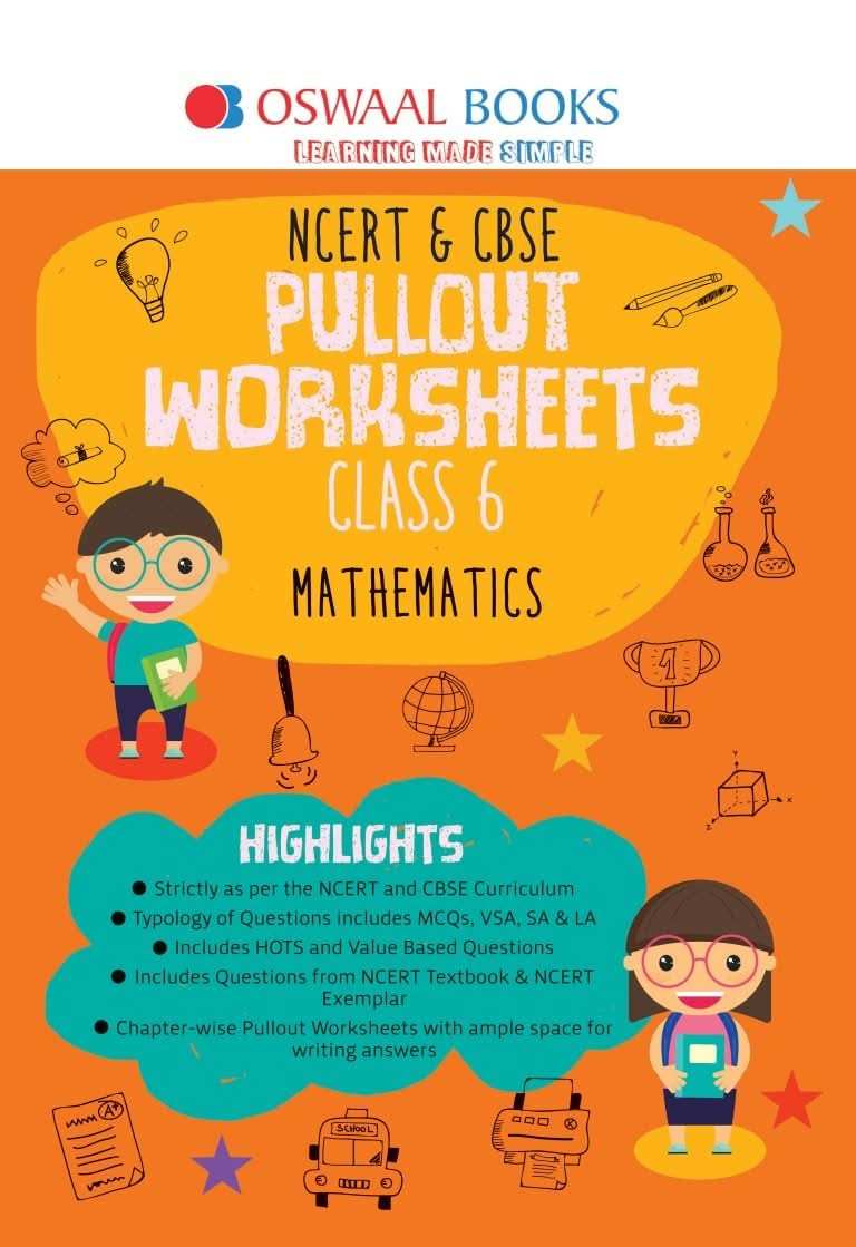 Oba Cbse W/Sheet Maths Bk 6