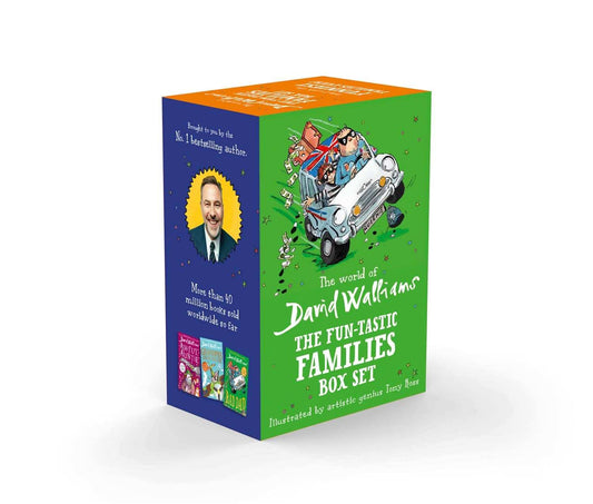The World Of David Walliams: Fun-Tastic Families 3 Book Box Set