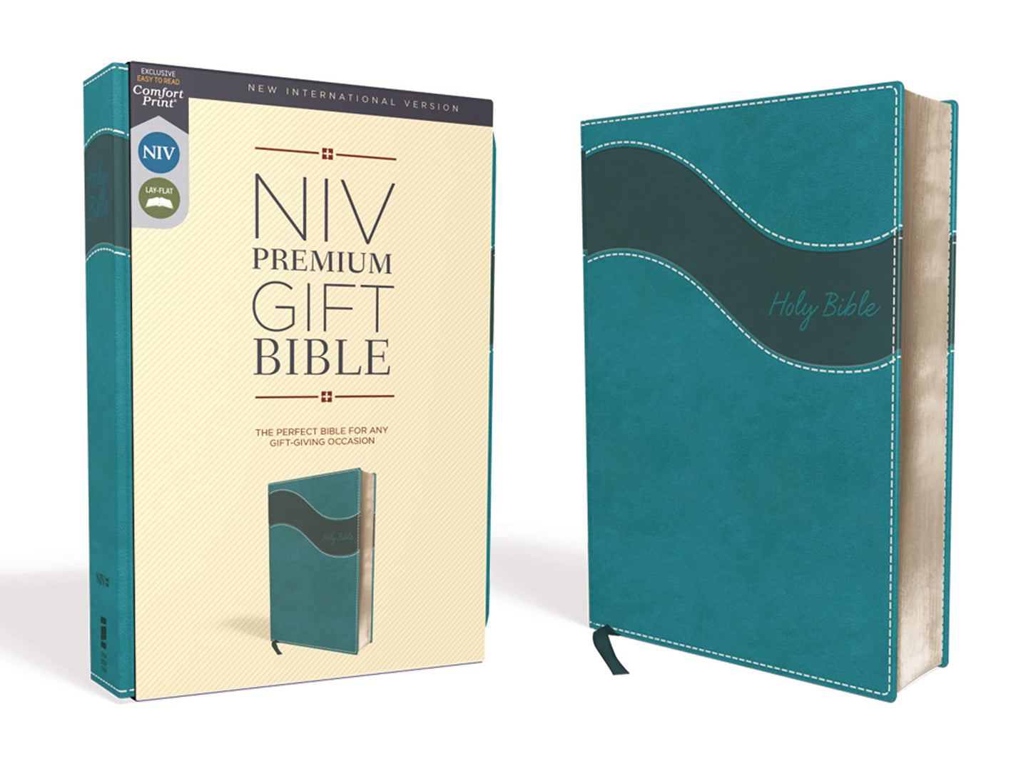 Niv, Premium Gift Bible, Leathersoft, Teal, Red Letter, Comf