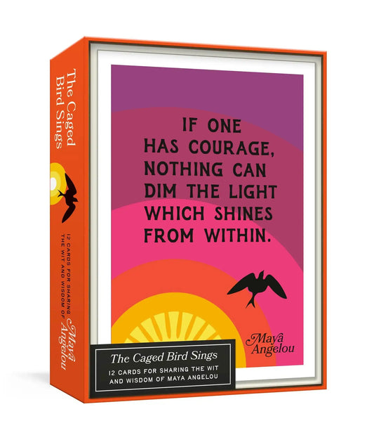 The Caged Bird Sings Note Cards: 12 Cards For Sharing The Wit And Wisdom Of Maya Angelou