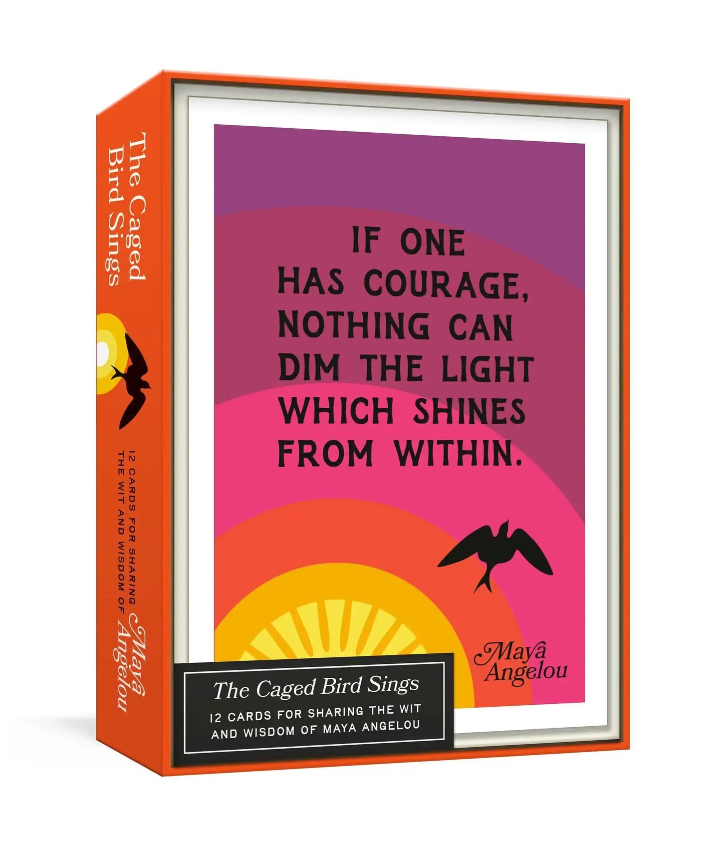 The Caged Bird Sings Note Cards: 12 Cards For Sharing The Wit And Wisdom Of Maya Angelou