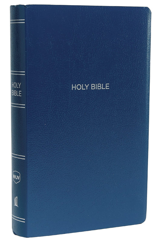 Nkjv, Gift And Award Bible, Leather-Look, Blue, Red Letter,