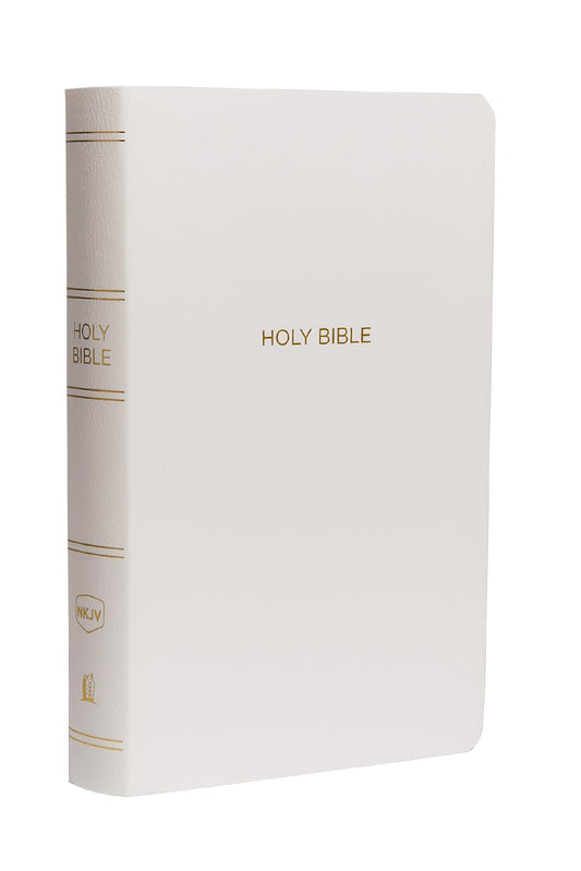 Nkjv, Gift And Award Bible, Leather-Look, White, Red Letter,