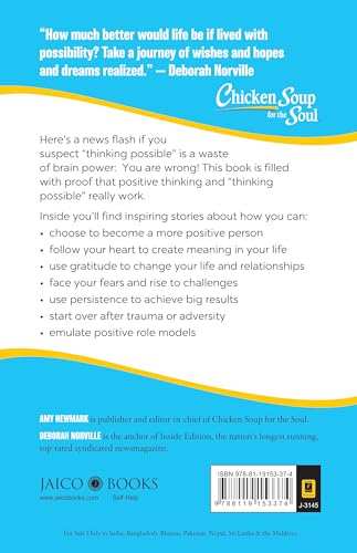 Chicken Soup For The Soul Series: Think Possible: 101 Stories About Using A Positive Attitude To Imp