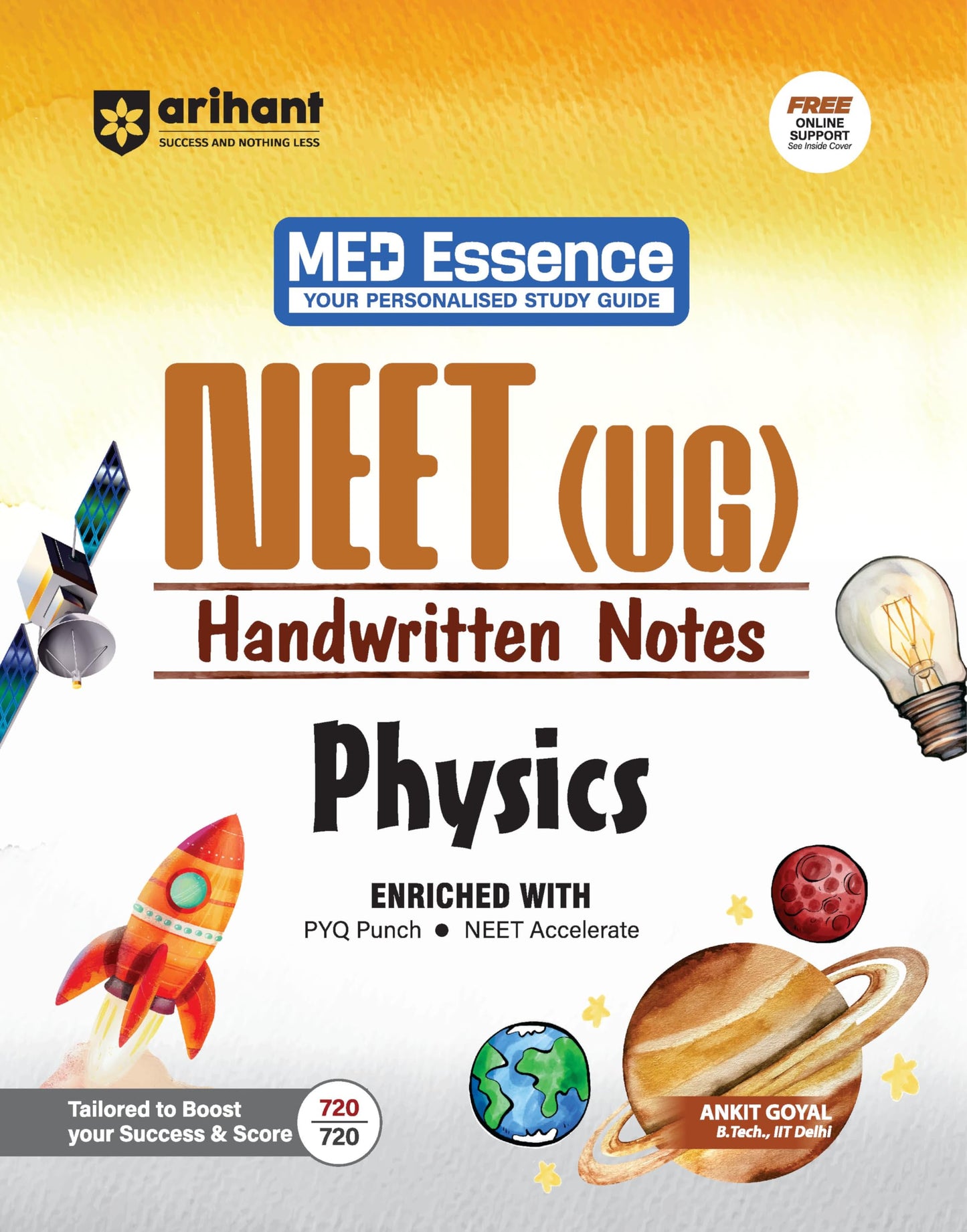 Arihant NEET (UG) Physics Handwritten Notes | Complete NEET Concentrate with PYQ Punch, MCQ Punch First and Only NEET Targeted Handwritten Notes