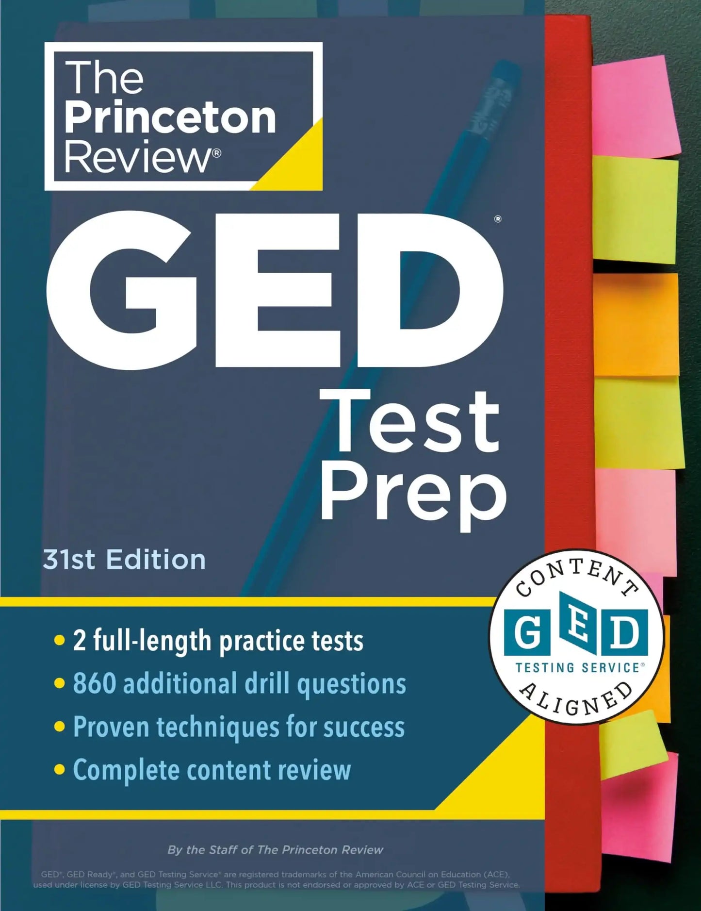 Princeton Review Ged Test Prep, 31St Edition: 2 Practice Tests + Review & Techniques + Online Featur