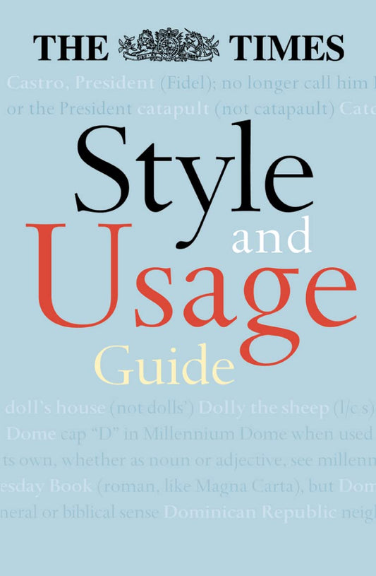 Collins Times Style And Usage Guide