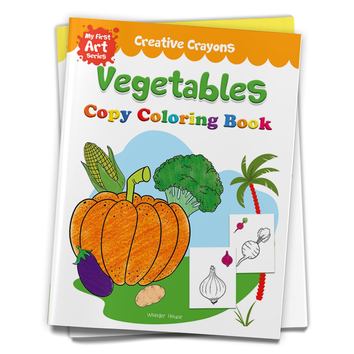 Colouring Book Of Vegetables: Creative Crayons Series - Crayon Copy Colour Books