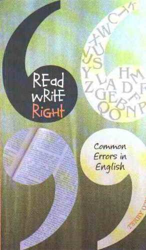 Read Write  Right: Common Errors In English