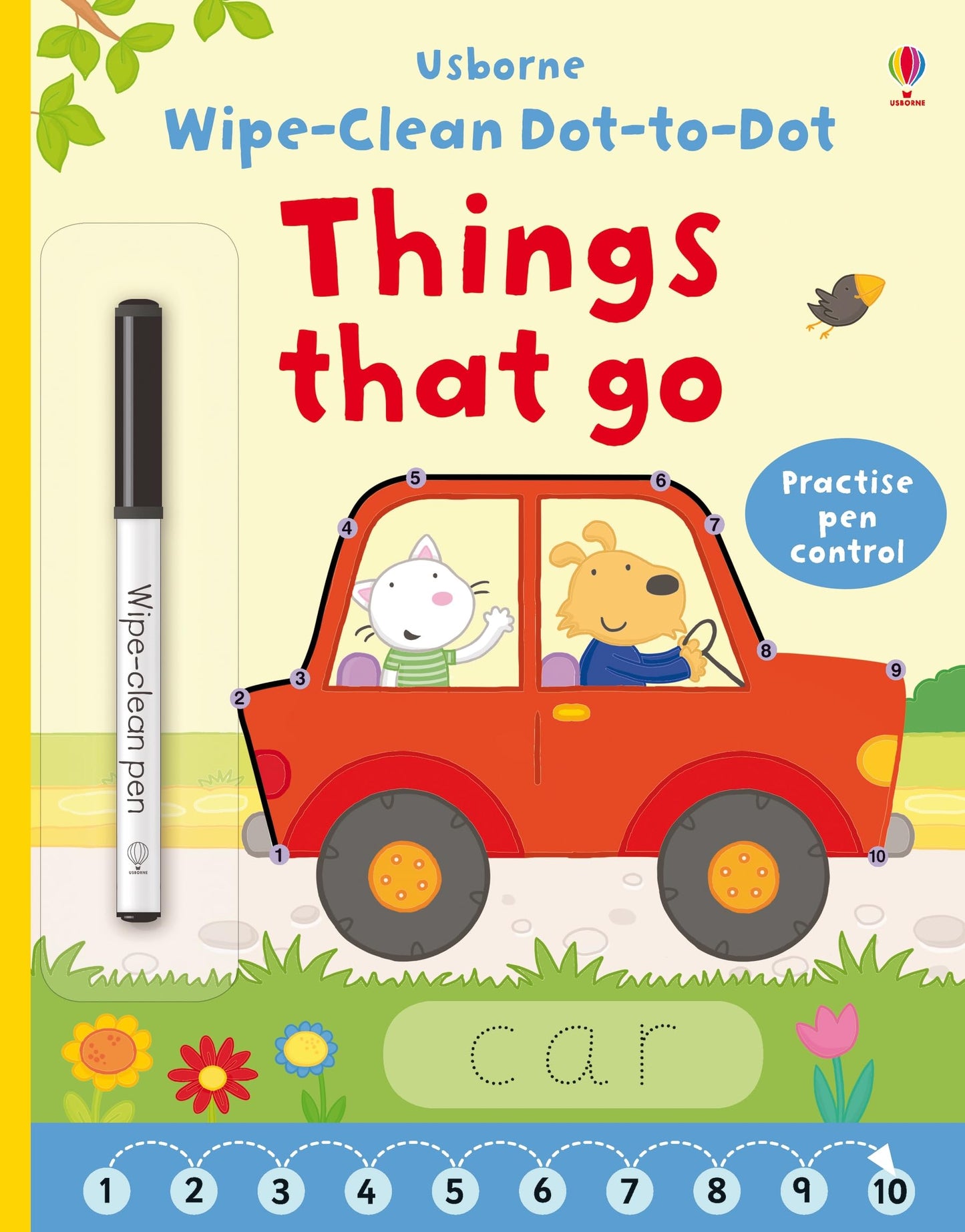 Wipe-Clean Dot-To-Dot Things That Go