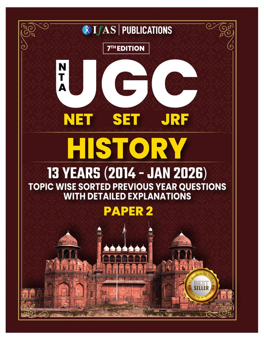 UGC NET History Paper 2 Book 2026 | 13 Years' (2014 to Jan 2026) Previous Year Solved Paper with Detailed Solutions | Best Seller PYQ for NTA UGC NET/JRF History Exam in India | IFAS