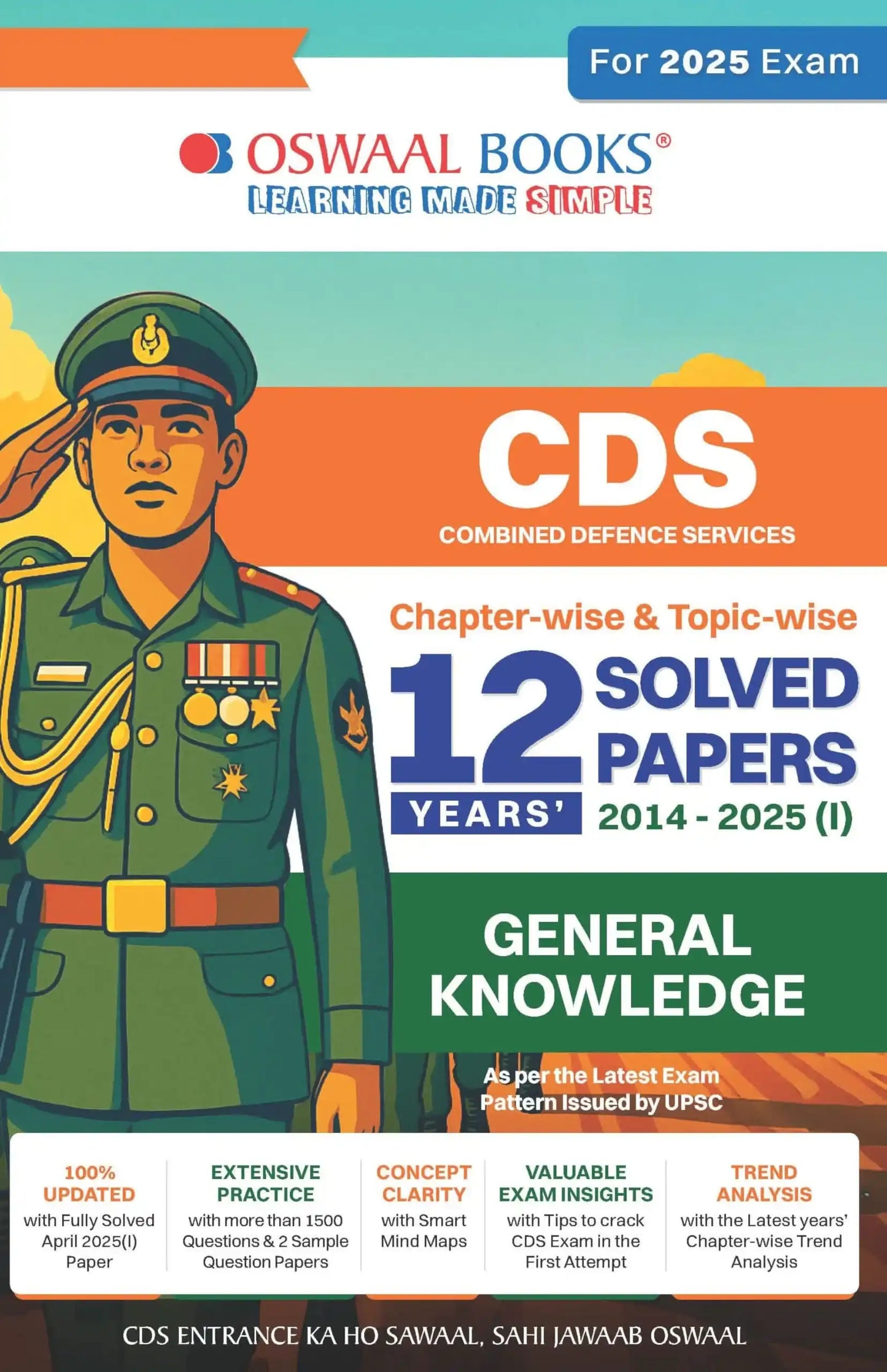 Oba Cds Defence Services 12 Yrs Solved Gk (2025)