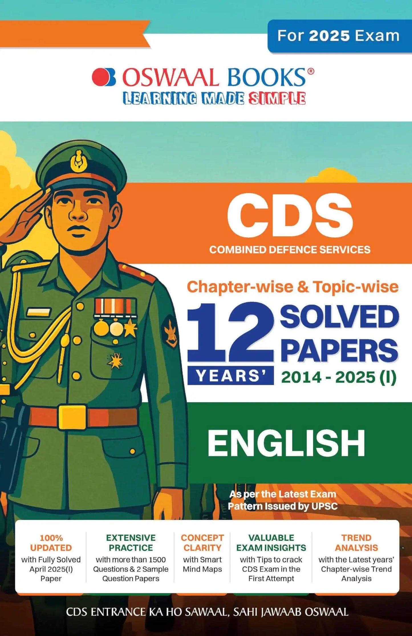 Oba Cds Defence Services 12 Yrs Solved English (2025)