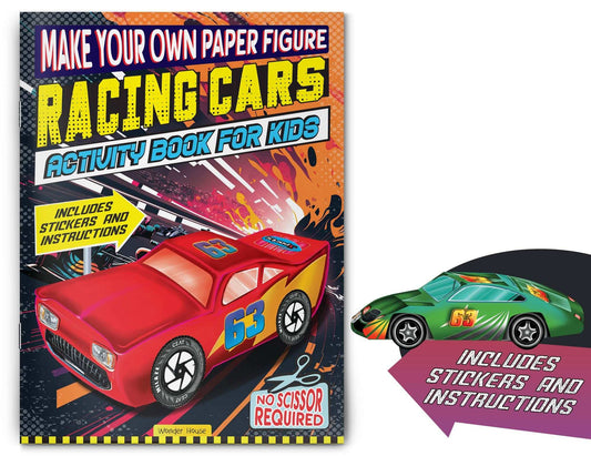 Make Your Own Paper Figure - Racing Cars (Activity Book For Kids)