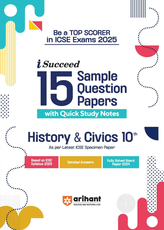 Arihant Icse Sqp History And Civics Bk 10