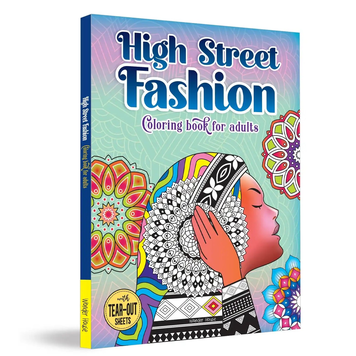 High Street Fashion Coloring Book For Adults