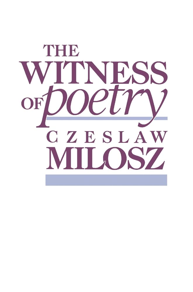 The Witness Of Poetry