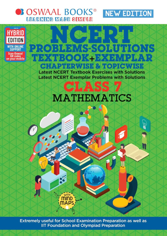 Oba Ncert Solutions Bk Exemplar Math Bk 7 By Oswaal Editorial Board