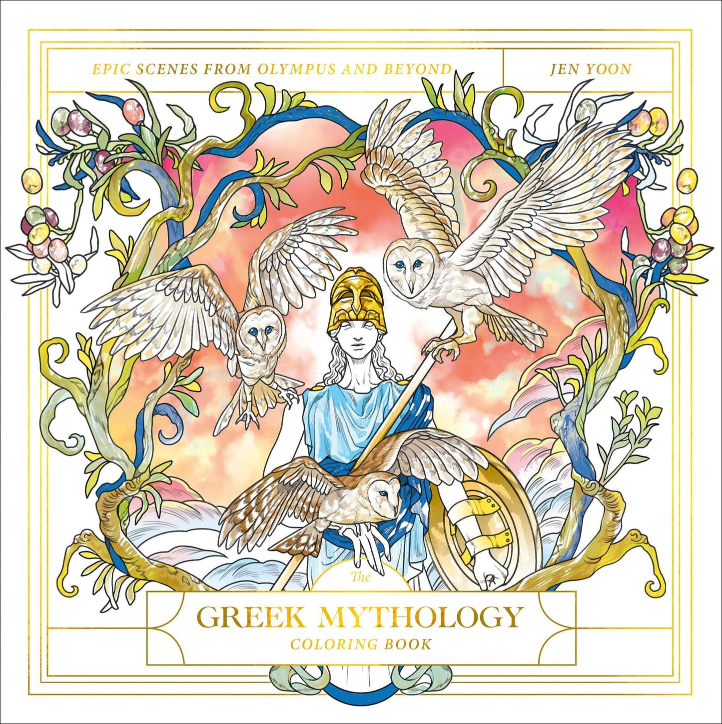 The Greek Mythology Coloring Book: Epic Scenes From Olympus And Beyond