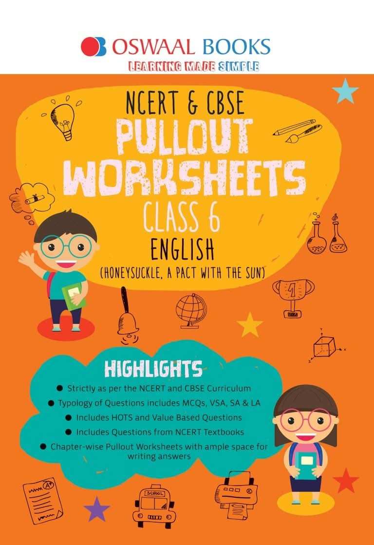 Oba Cbse W/Sheet English  Bk 6