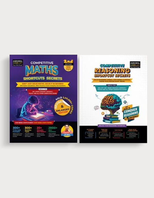 Examcart All Competitive Exams Books Combo 2026 | Short Maths By D.P. Singh + Reasoning | NRA CET, SSC, Bank, Railway, Defence, Police And All Government Exams (English) (2 Books Combo)