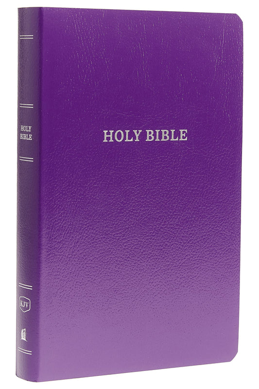 Kjv, Gift And Award Bible, Leather-Look, Purple, Red Letter,