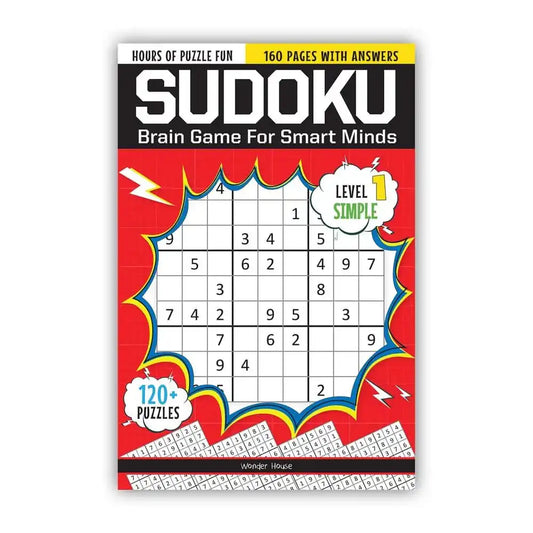 Sudoku - Brain Games For Smart Minds Level 1 Simple : Brain Booster Puzzles For Kids, 120+ Fun Games
