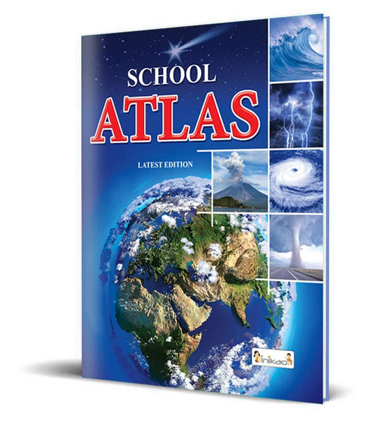 School Student World Atlas Map Book English Latest Edition from InIkao