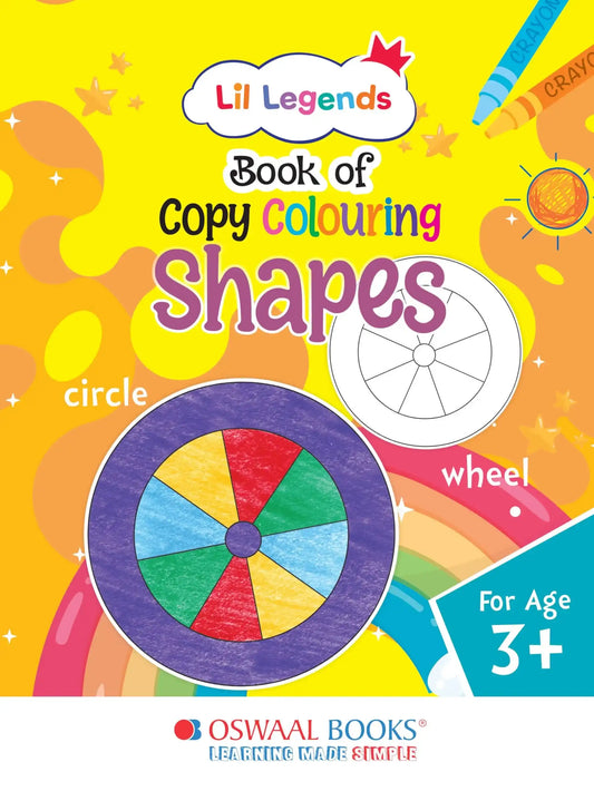 Oba Lil Legends Copy Colouring For Kids To Learn About (Shapes)