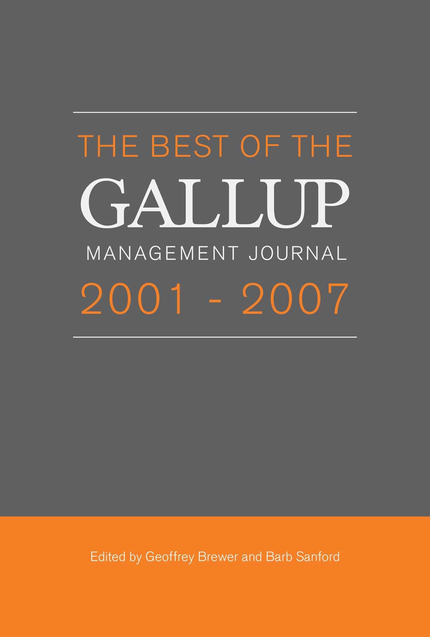 Best Of The Gallup Management Journal